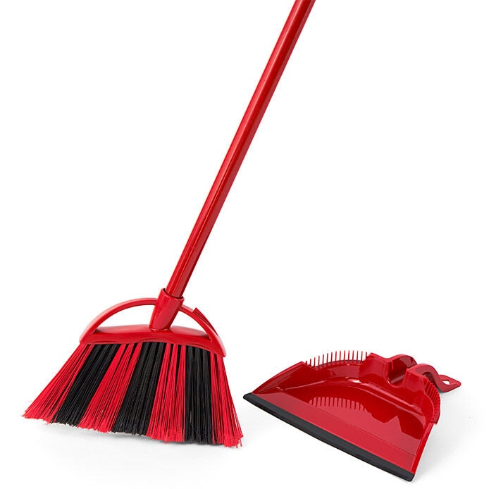 PowerCorner® One Sweep Broom with Step-On Dust-Pan