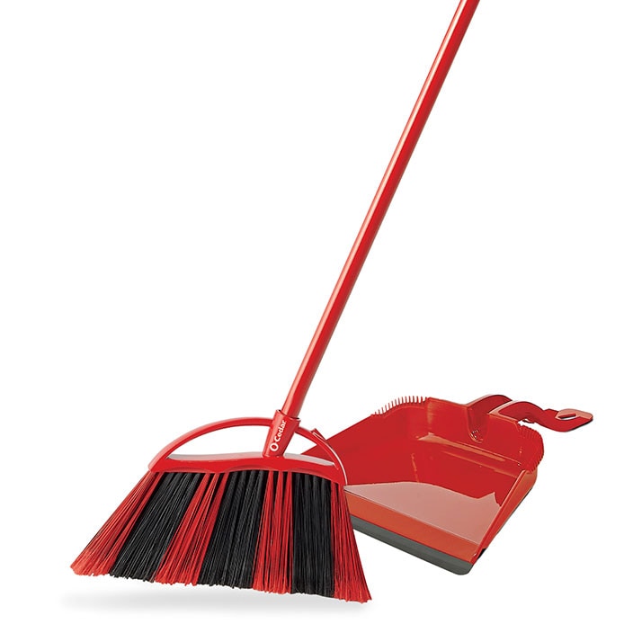 PowerCorner® One Sweep Broom with Step-On Dust Pan
