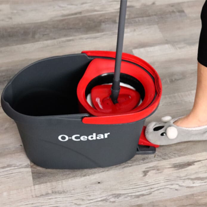 O-Cedar Easywring Microfiber Spin Mop Bucket Floor Cleaning System 