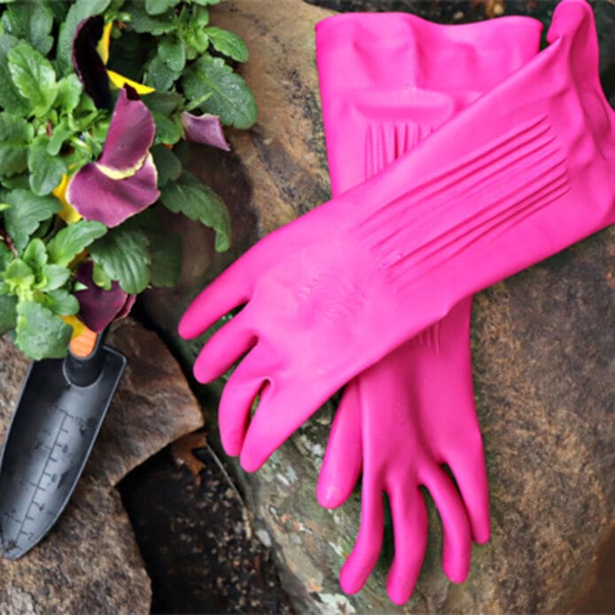 O-Cedar Playtex Handsaver Reusable Rubber Gloves 2 Pairs MEDIUM Yellow 